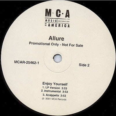 Allure (3) - Enjoy Yourself (12"", Promo)