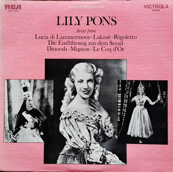 Lily Pons - Arias From Lucia Di Lammermoor – Lakme – Rogoletto – Di...