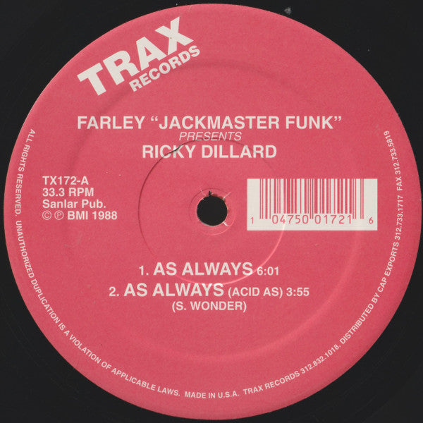 Farley ""Jackmaster"" Funk - As Always(12", RE)