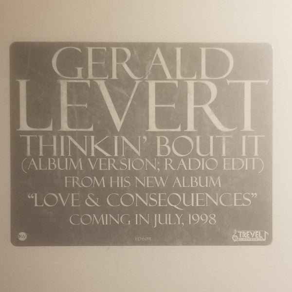 Gerald Levert - Thinkin' Bout It (12"", Single, Promo)