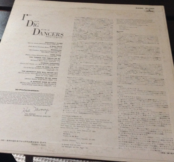 Quincy Jones & Band - I Dig Dancers (LP, Album, Mono, Ltd, RE)