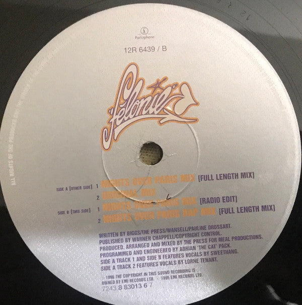 Felonie - B4 I Let U Go (12"")