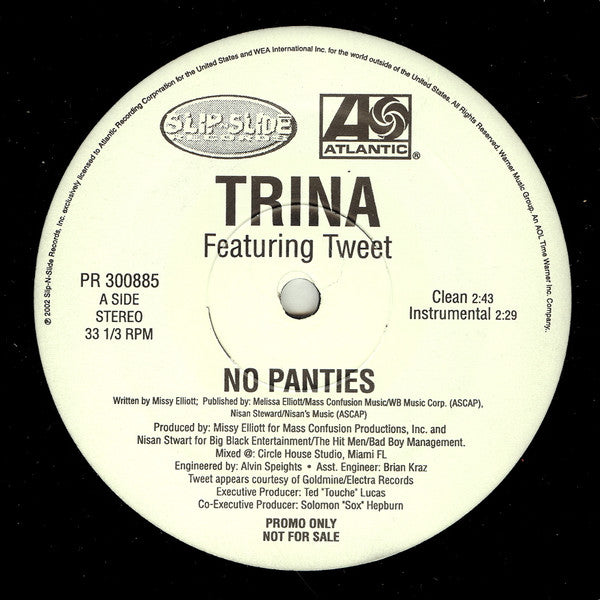 Trina Featuring Tweet - No Panties (12"", Promo)