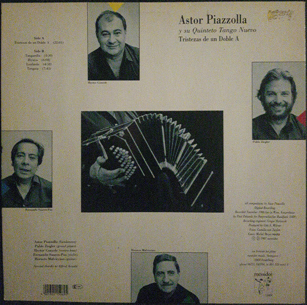 Astor Piazzolla Y Su Quinteto Tango Nuevo - Tristezas De Un Doble A (LP, Album)