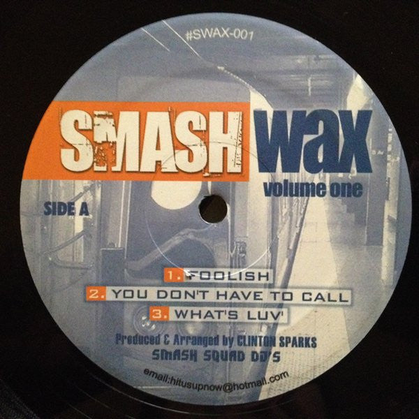 Clinton Sparks - Smash Wax Volume One (12"")