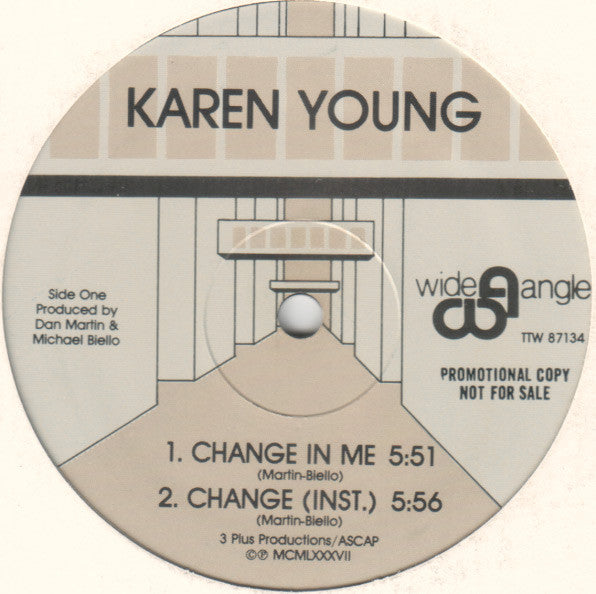 Karen Young - Change In Me / Eye On You (12", Promo)