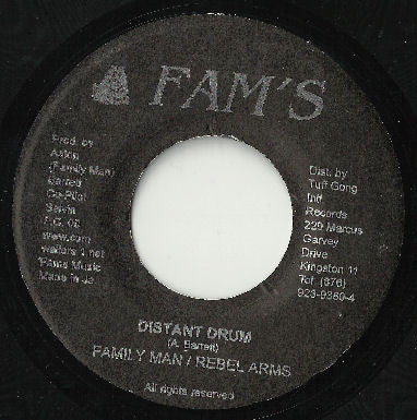 Family Man* / Rebel Arms - Distant Drum (7"", RP)
