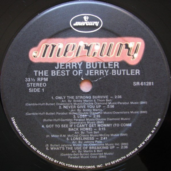 Jerry Butler - The Best Of Jerry Butler (LP, Comp, RE)