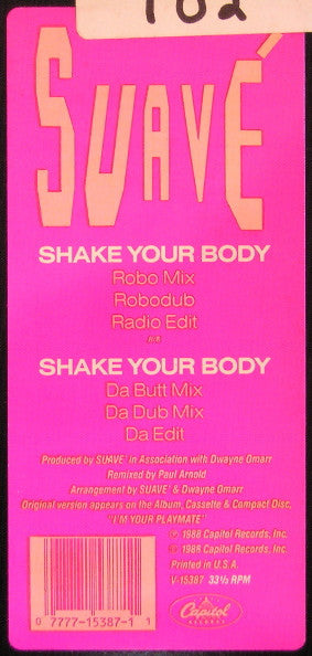 Suavé - Shake Your Body (12"")