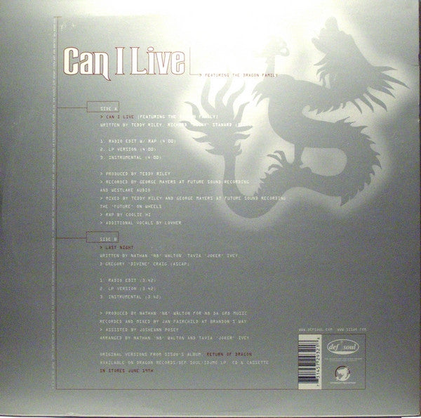 Sisqó* - Can I Live (12"", Single)