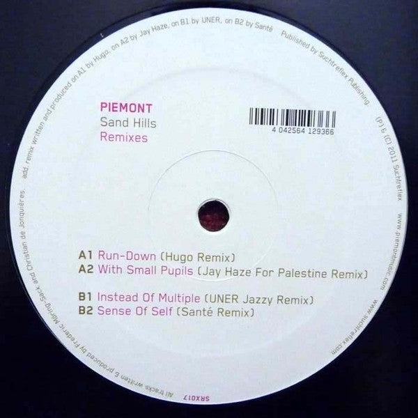 Piemont - Sand Hills (Remixes) (12")