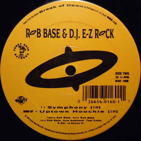 Rob Base & D.J. E-Z Rock* - Break Of Dawn (12")