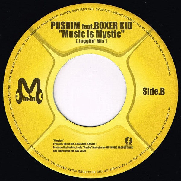 Pushim Feat. Boxer Kid - Music Is Mystic (Jugglin' Mix) (7"")