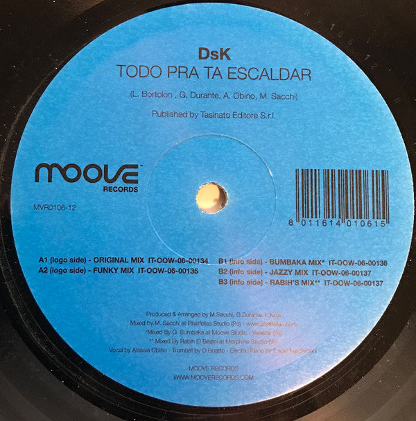 DsK (16) - Todo Pra Ta Escaldar (12"", Maxi)