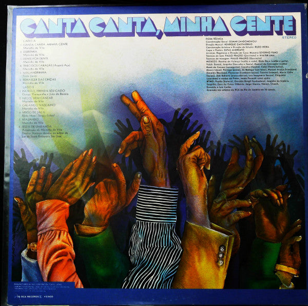 Martinho Da Vila - Canta Canta, Minha Gente = サンバを歌おう(LP, Album, Pr...