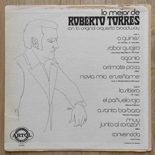 Roberto Torres - Lo Mejor De Roberto Torres (LP, Comp)