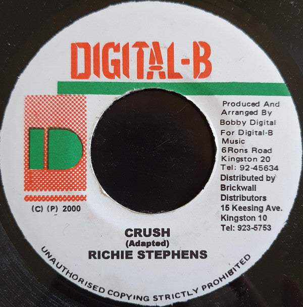 Richie Stephens - Crush (7"")