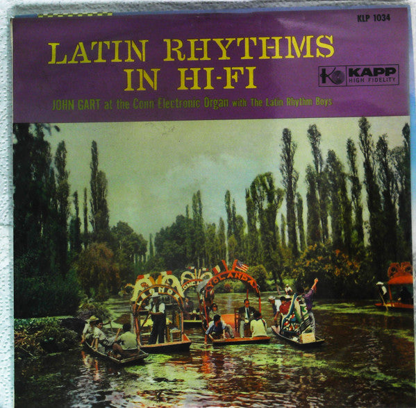 John Gart At The Conn Electronic Organ* With The Latin Rhythm Boys - Latin Rhythms In Stereo (LP, Red)