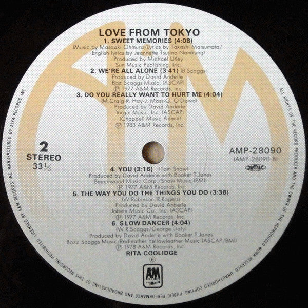 Rita Coolidge - Love From Tokyo (LP, Comp)