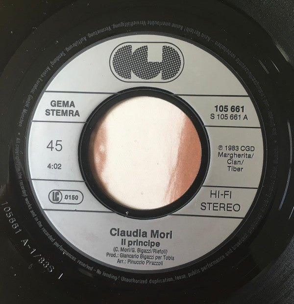 Claudia Mori - Il Principe (7"", Single)