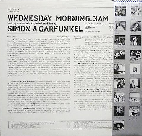 Simon & Garfunkel - Wednesday Morning, 3 A.M. (LP, Album, RE)