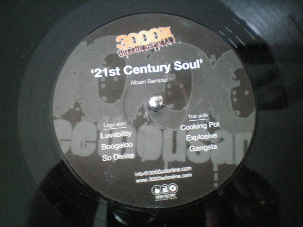 3000AD - ""21st Century Soul Album Sampler"" (12"", Promo, Smplr)