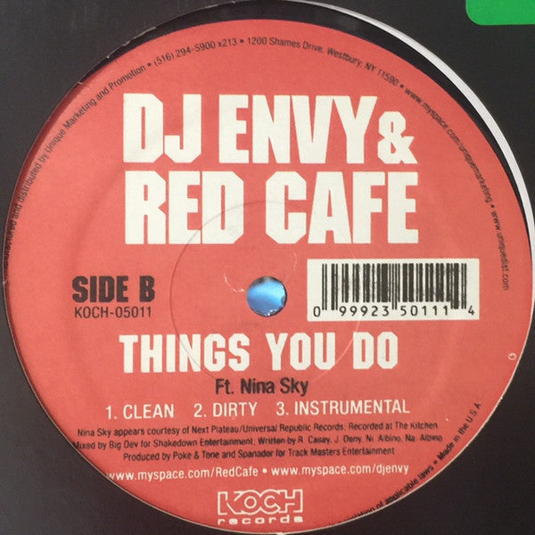 DJ Envy & Red Cafe - Dolla Bill / Things You Do (12"")