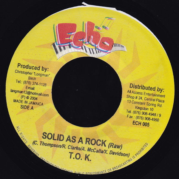 T.O.K. - Solid As A Rock (7"")