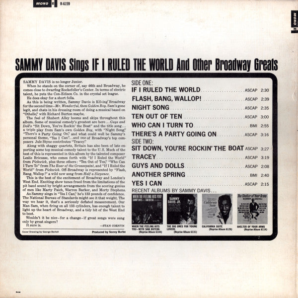 Sammy Davis Jr. - If I Ruled The World (And Other Broadway Greats)(...