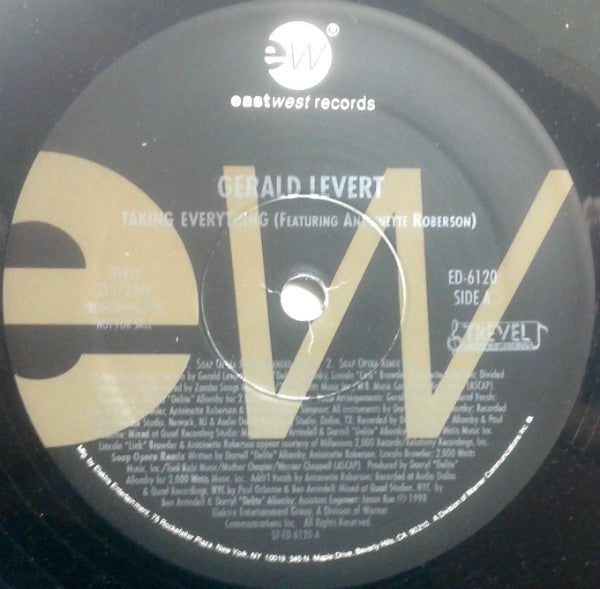 Gerald Levert - Taking Everything (12", Single, Promo)