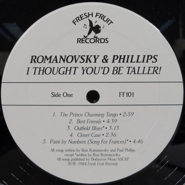 Romanovsky & Phillips - I Thought You'd Be Taller! (LP, Album)