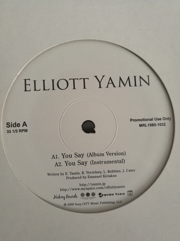Elliott Yamin - You Say (12", Promo)