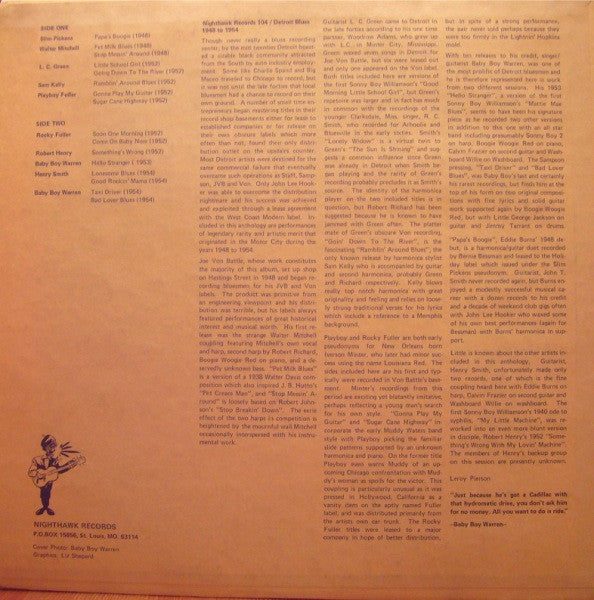 Various - Detroit Ghetto Blues 1948-1954 (LP, Comp)