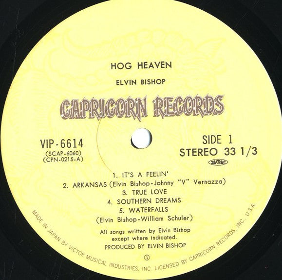Elvin Bishop - Hog Heaven (LP, Album)