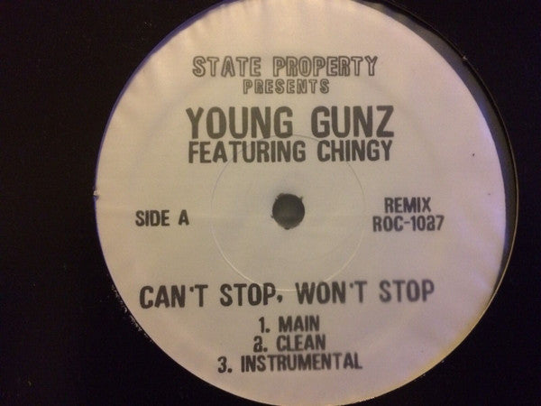 Young Gunz feat. Chingy - Cant Stop Won't Stop (Remix) (12", Promo)