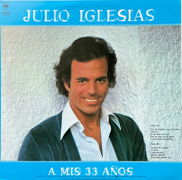 Julio Iglesias - A Mis 33 Años (LP, Album)