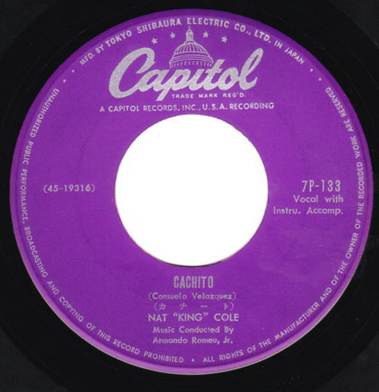 Nat King Cole - Cachito (7"", Single)