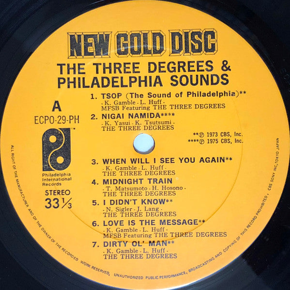 The Three Degrees & The Philadelphia Sounds* - The Three Degrees & Philadelphia Sounds (LP, Comp)