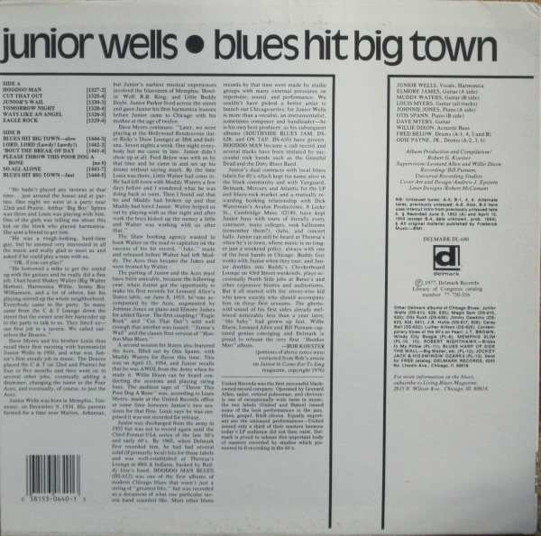 Junior Wells - Blues Hit Big Town (LP, Album, RE)