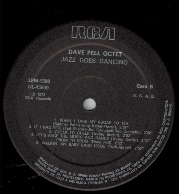 Dave Pell Octet - Jazz Goes Dancing (Prom To Prom) (LP, Album, RE)