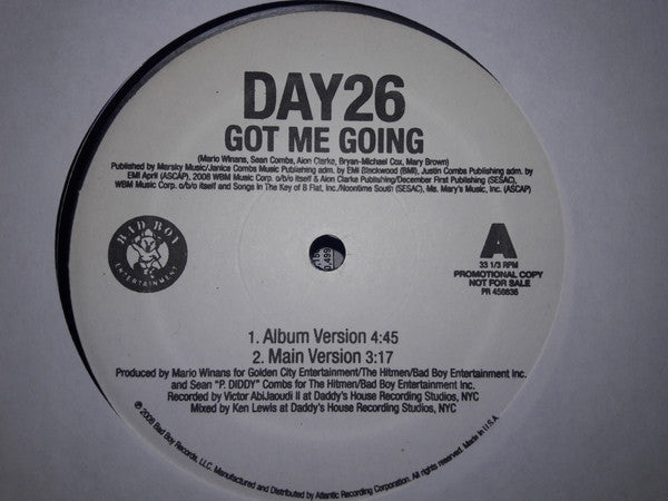 Day26 - Got Me Going (12"", Promo)