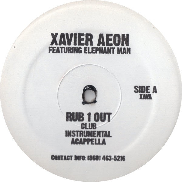 Xavier Aeon Featuring Elephant Man / Joe Budden - Rub 1 Out / Secret (12", Promo)