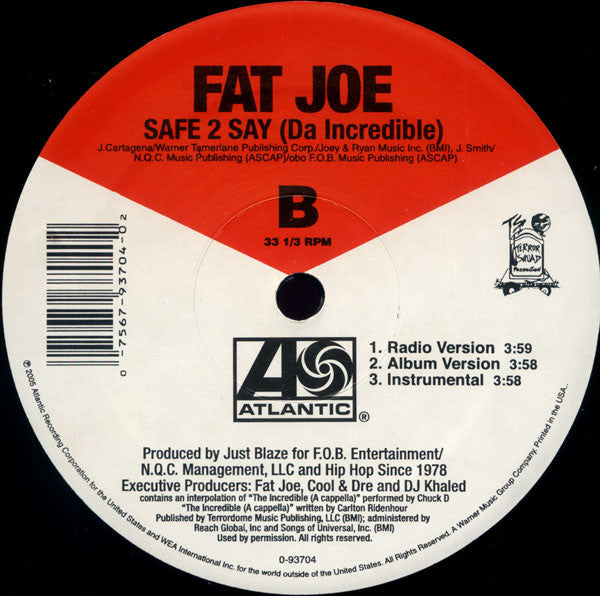 Fat Joe - So Much More (12"", Single)