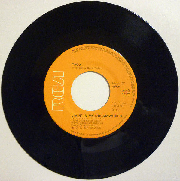 Taco - Puttin' On The Ritz / Livin' In My Dreamworld (7", Single)