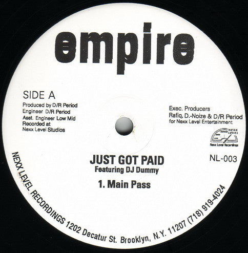 Empire (18) Feat. DJ Dummy - Just Got Paid (12")