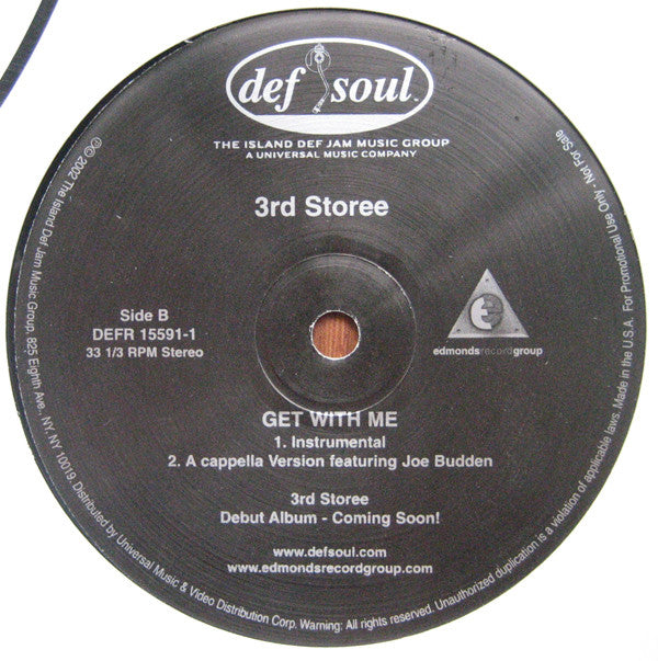 3rd Storee - Get With Me (12"", Promo)
