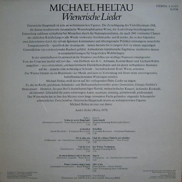 Michael Heltau - Wienerische Lieder (LP, Album)