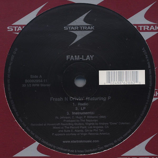 Fam-Lay - Fresh N Drivin’ / Git Busy (12"")