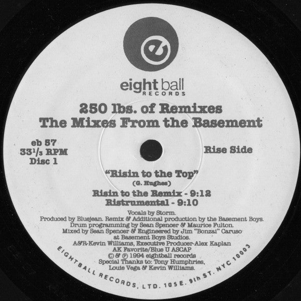 250 Lbs. Of Blue - 250 Lbs. Of Remixes (The Mixes From The Basement) (2x12")