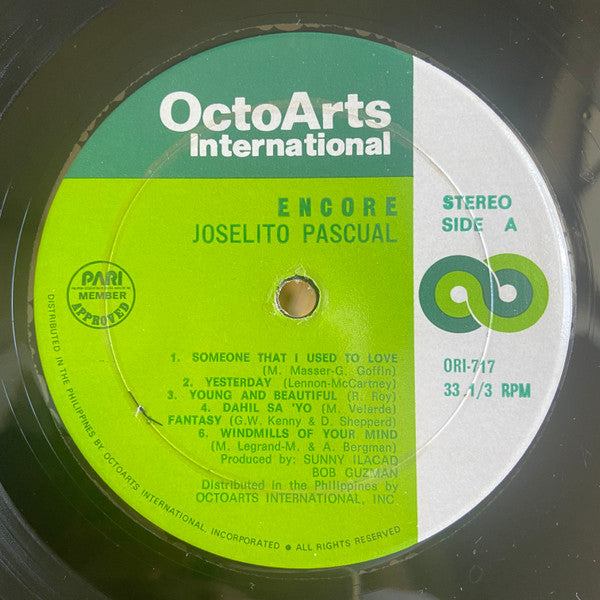 Joselito Pascual - Encore (LP, Album)